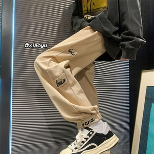XZ616 早秋季新款纯棉刺绣宽松束脚休闲裤 TY513 P55控68图片
