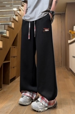 ！2026春夏季男士直筒刺绣休闲裤情侣卫裤WK2087特P45，男装休闲裤，电商B220