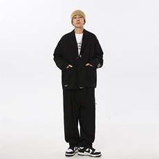 潮牌宽松垂感西服套装XZ609-WT2355上衣P108-控138裤子P65-控88，男装西服套装，星座609