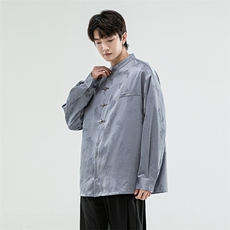 港风新中式浮雕提花金属蝴蝶扣宽松大码男女外套31211，女装短外套，星座305A（原312A-1）