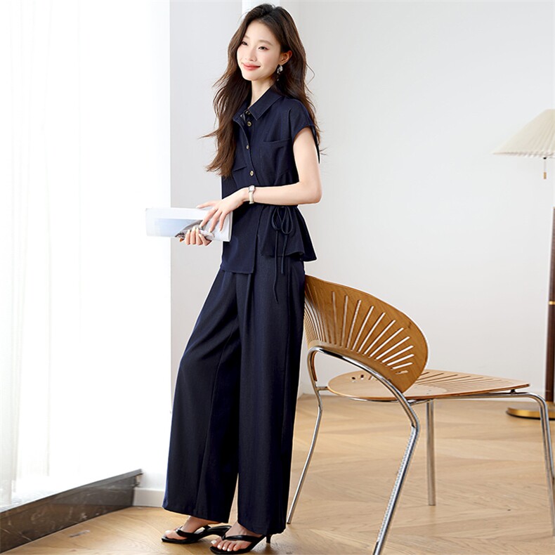 2025新款天丝牛仔休闲时尚套装，女装套装/套裙，婷轩阁