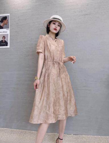 天丝连衣裙，女装连衣裙，慕亿