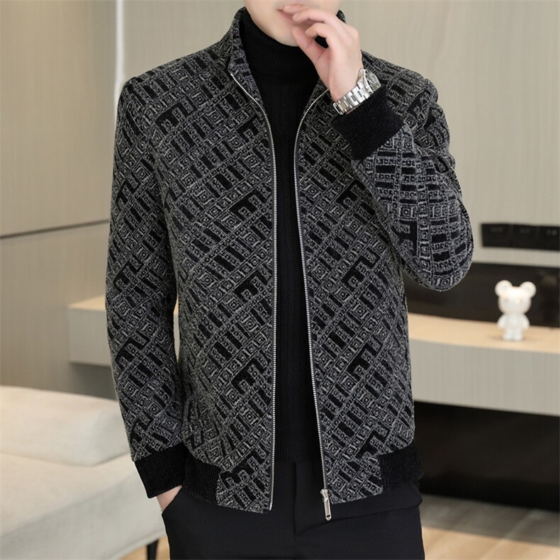 新款冬季男士短款立领修身潮流百搭毛呢外套夹克D53P140控228,男装毛呢大衣,电商B226