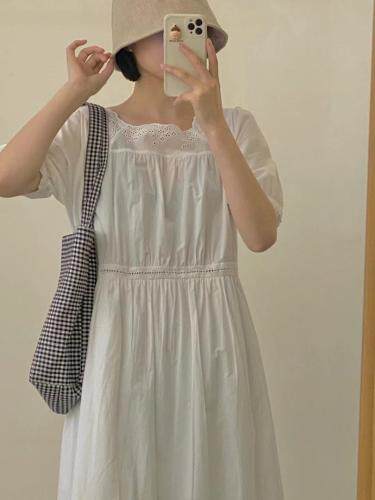 夏季新款纯色简约连衣裙，女装连衣裙，Here Bella(5F)