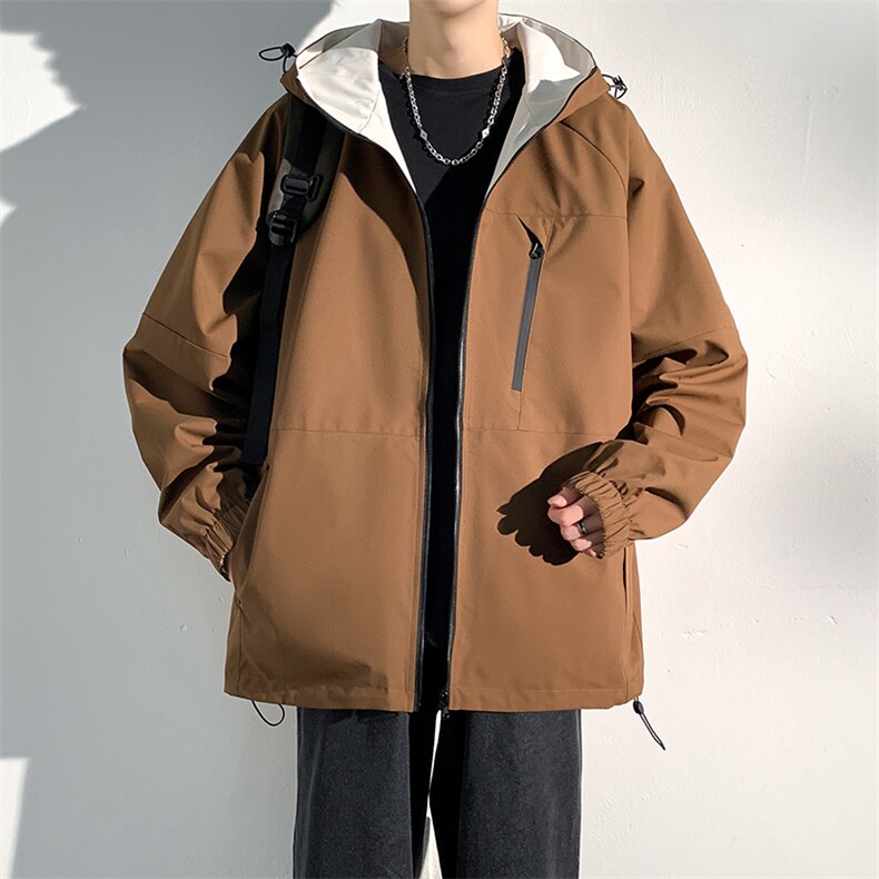 2024春季新款现货户外双面穿连帽夹克男冲锋衣外套JK903-P80,男装夹克,星座1204-3
