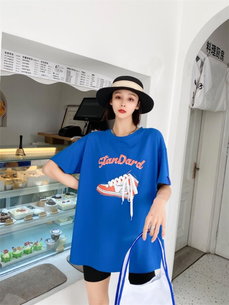 时尚潮流欧货大版T恤，女装T恤，泽妤