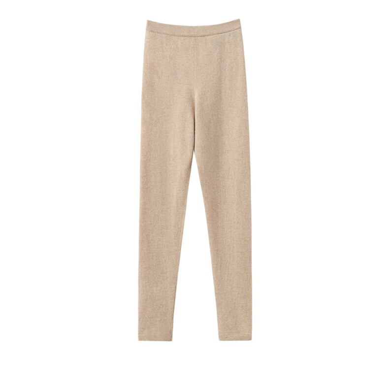 2025年秋季时尚百搭通勤简约女士薄款打底裤，女装打底裤，泰盈纯羊绒