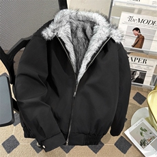美式复古座山雕派克棉服外套男女冬季毛领连帽短款情侣棉衣，男装棉衣，星座506A