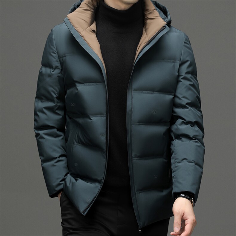 CH8617钱塘2020-2中年男士冬季新款商务休闲厚款羽绒服P230，男装羽绒服，钱塘207-2