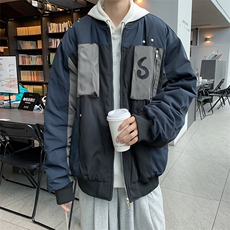 春秋季外套男韩版潮流宽松百搭休闲学生机能工装夹克JK09210-P60，男装夹克，星座308B-1