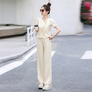 时尚套装女2024夏装新款气质新中式高级感夏季搭配一整套两件套潮图片