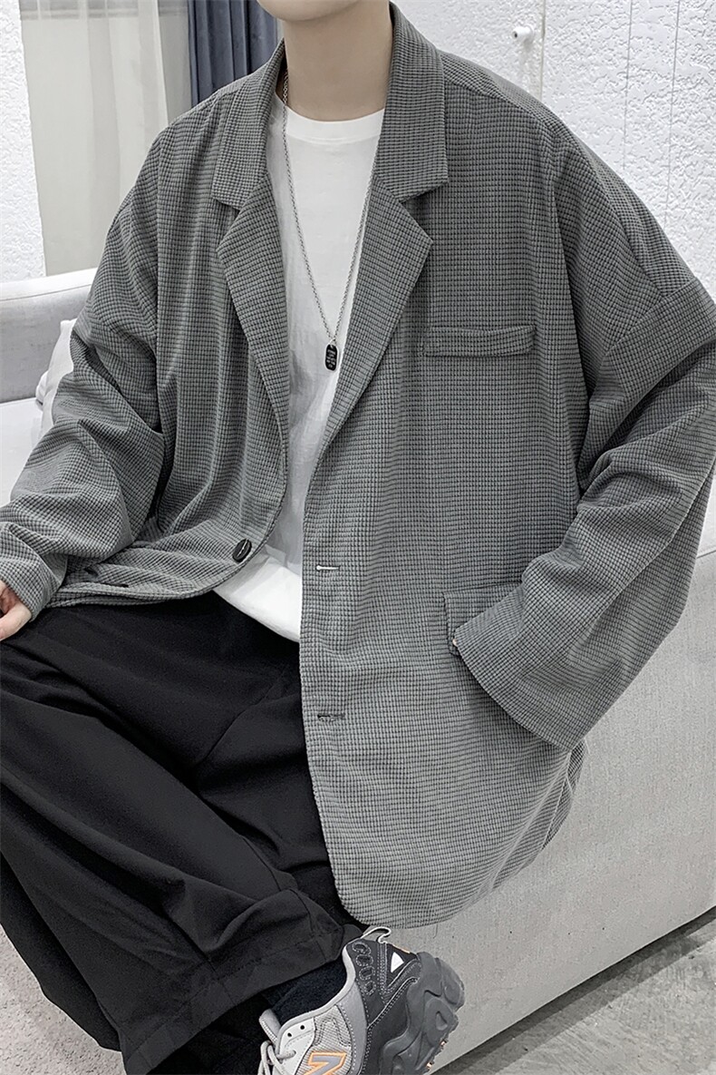 现货港风宽松粉红色小西装男西服KD401-P55,男装西服套装,电商D312-1