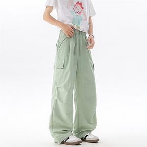 美式阔腿降落伞兵工装裤男夏季冰丝薄款防晒冲锋登山裤子KZ055P50图片