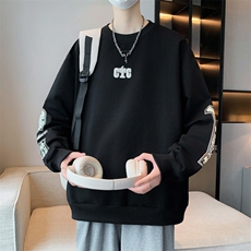 卫衣春季新款印花青少年套头男潮流学生休闲宽松WY822-P53，男装卫衣，星座1105-3