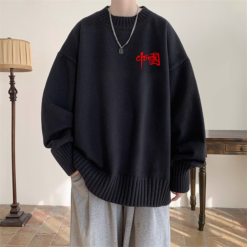 半高领毛衣男士大码针织衫男毛线衣男M18276-P45加绒款-P65,男装针织衫/毛衣,电商A040