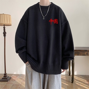 半高领毛衣男士大码针织衫男毛线衣男 M18276-P45 加绒款-P65图片