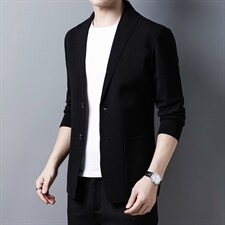 秋季新款针织衫2022中年商务休闲时尚毛衣开衫长袖上衣薄款男装，男装针织衫/毛衣，电商B212（原钱塘6029）
