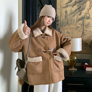 皮毛一体羊羔毛外套女2024现货新款P180K268图片