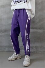 【】A003-AZ079-P45新款侧面英文印花时尚收脚休闲运动裤，男装休闲裤，电商A003