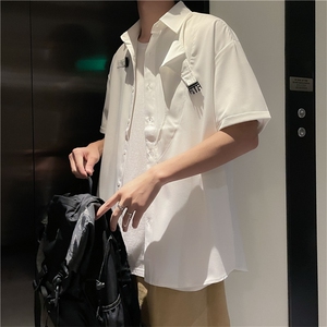 工装潮牌2022夏季休闲时尚短袖衣服痞帅搭配男款  W2967-P33图片