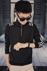1秋装新款男长袖立领卫衣精神社会小伙三道杠卫衣C301B-WY10，男装卫衣，电商C301B