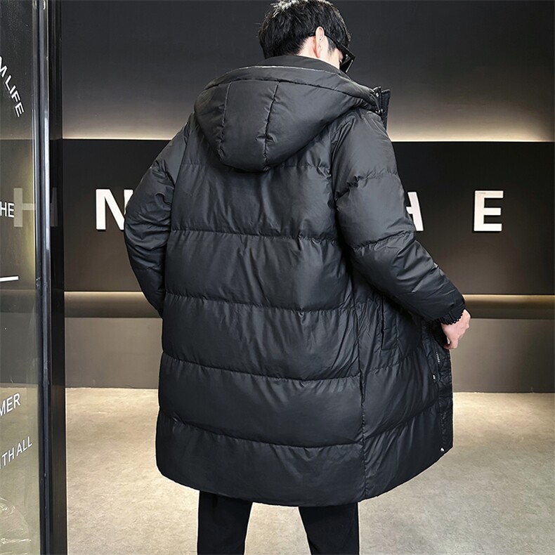 长款男冬季2025新款冬季加厚连帽男装外套A313-8805-P245,男装羽绒服,电商A313