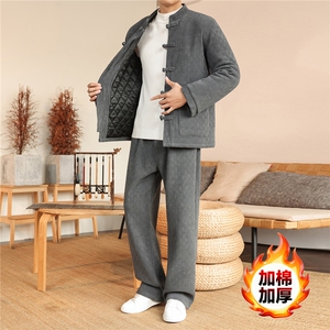 2025冬季风套装中式复古唐装棉衣欧棉绒保暖棉袄TZ2533-P205图片
