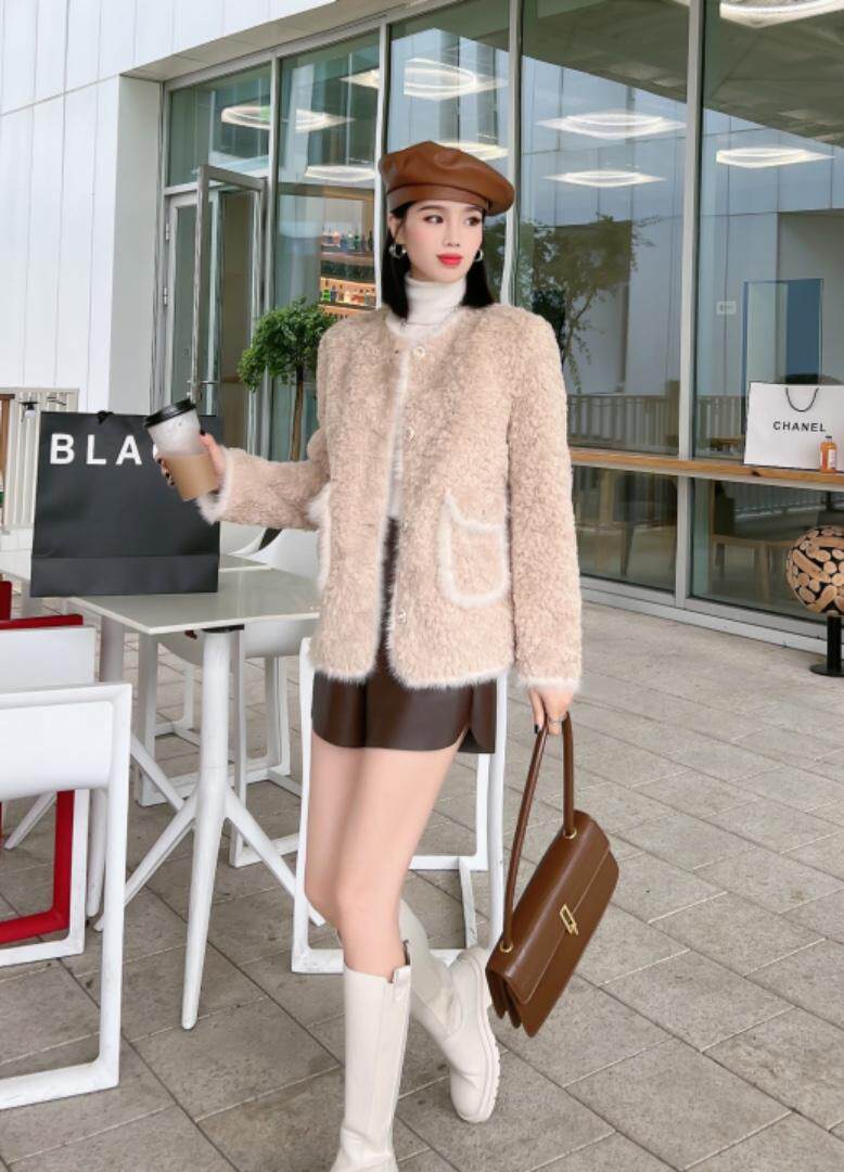 水貂毛皮毛一体，其它，莲佳妮