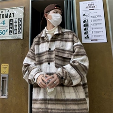 小香风高街复古毛呢外套男女秋季小众夹克情侣休闲上衣LH107-P68，男装夹克，星座1008