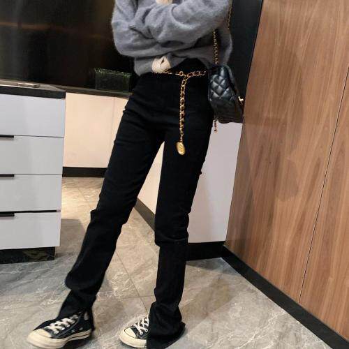 79157开叉牛仔裤，女装牛仔裤，XTZ style