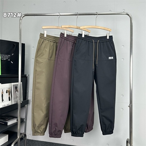 早秋休闲男长裤 工装刺绣束脚裤 A329-K8712-P58,男装工装外套,电商A329
