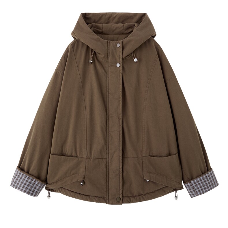 现货！2025冬季新款加绒加厚棉衣棉服外套女外套,女装棉衣/棉服,依万里