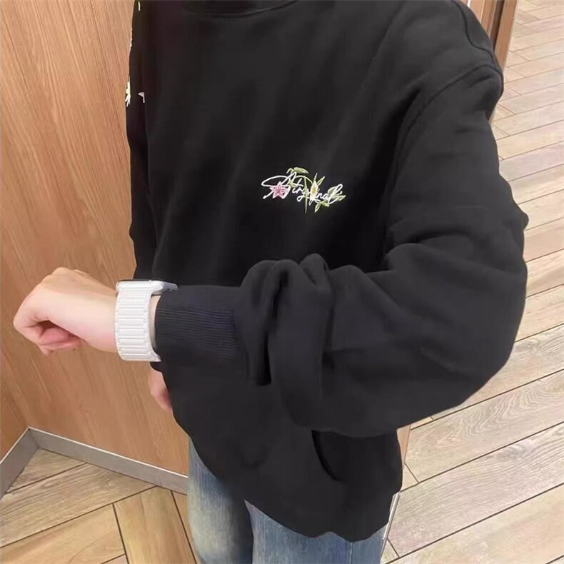纯棉花卉刺绣连帽卫衣ZW0126-P52,男装卫衣,星座313A(原308A-2)