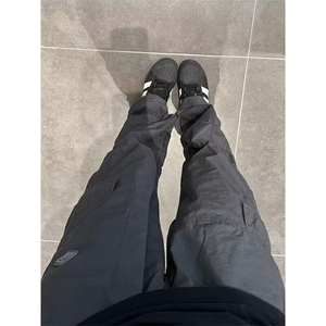 美式潮流机能户外速干工装裤男抽绳宽松直筒冲锋休闲裤XXA38图片