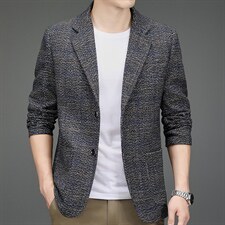 MJ2202男式2023年春季新款西装男西服外套修身商务休闲男P90图片