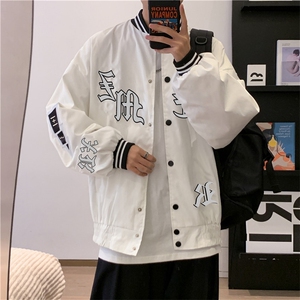 2023新款ins港风复古棒球服上衣百搭宽松bf夹克潮街头 W1744-P50图片