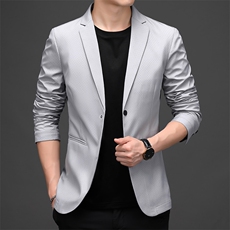 CD1922钱塘2020-2中青年男士时尚休闲帅气春秋薄款西服外套P132，男装西服，钱塘207-2