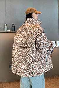 情侣棉衣棉服立体印花面包服立领棉袄外套【量大有差】1614-P80图片