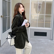 黑色韩系高级感气质西装外套女2025秋季今年流行超火时尚休闲西服，女装西装，2D008