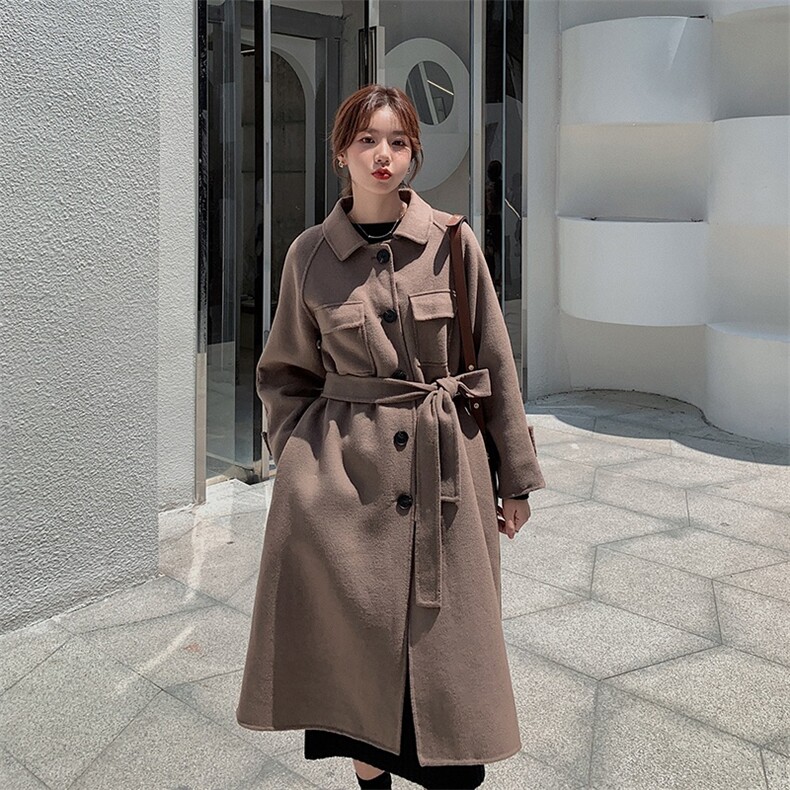 数据未测2021新款女式气质呢大衣Z122P175K258,女装毛呢外套,浙宝296A