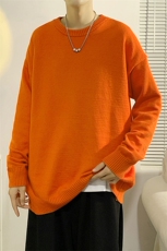 主推现货毛衣男圆领纯色休闲量大有差价A161-2-M001-P35，男装针织衫/毛衣，电商A161-2