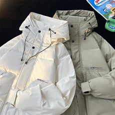 字母印花羽绒服男加厚冬季男士羽绒衣外套连帽潮A266-88686-P180，男装羽绒服，电商A266