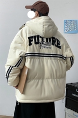 冬季学生加绒加厚连帽棉衣时尚潮牌棉服外套男士8139-P145控价188，男装棉衣，电商A441-1