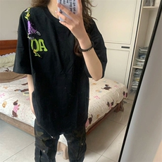 万针全刺绣工艺高品质260克双纱纯棉美式高街短袖T恤特P33，男装T恤，电商A486