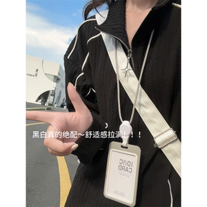 XZ809A/SYR43/特P55/控78   美式半拉链肌理感长袖T恤卫衣图片