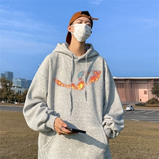 抖音得物供货可提供视频春装重磅美式宽松连帽卫衣DL2453，男装卫衣，电商A486-1