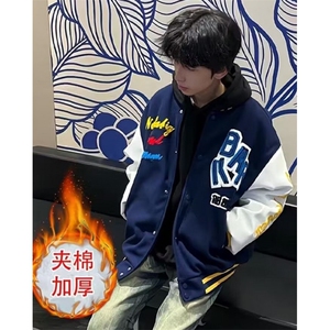 刺绣字母棒球服外套男女春秋款潮宽松设计感情侣夹克上衣 JKA207图片