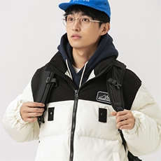 2026冬季新款男日系潮牌拼色宽松休闲棉服加厚外套MY378-F146，男装棉衣，电商A101（原外27）