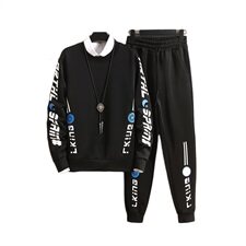 已备货2021春季新款运动卫衣套装男长袖长裤两件套男T742-P40，男装套装，星座1206（原A206）