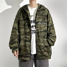 春季高街ins潮牌休闲外套2024新款迷彩开衫卫衣外套男W8099-P42，男装夹克，星座512-4
